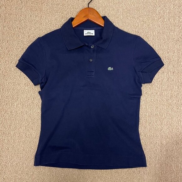 Lacoste Piqué Polo T-Shirt Blue - Picture 9 of 12